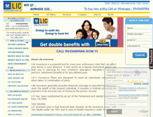 Tablet Screenshot of licbangalore.co.in